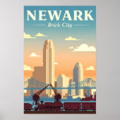 Oude Newark New Jersey Poster (Voorkant)