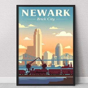 Oude Newark New Jersey Poster