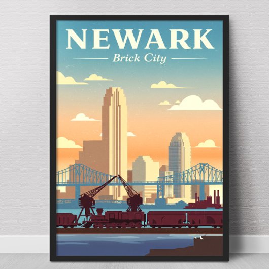 Oude Newark New Jersey Poster