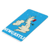 Oude Newcastle Wales Reisposter Magneet (Linkerzijde)