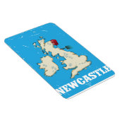 Oude Newcastle Wales Reisposter Magneet (Rechterzijde)