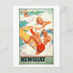 Oude Newquay Engeland Reisposter Briefkaart