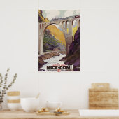 Oude Nice Coni Spoorweg Reisposter Frans Poster (Keuken)