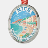 Oude Nice Frankrijk Metalen Ornament (Links)