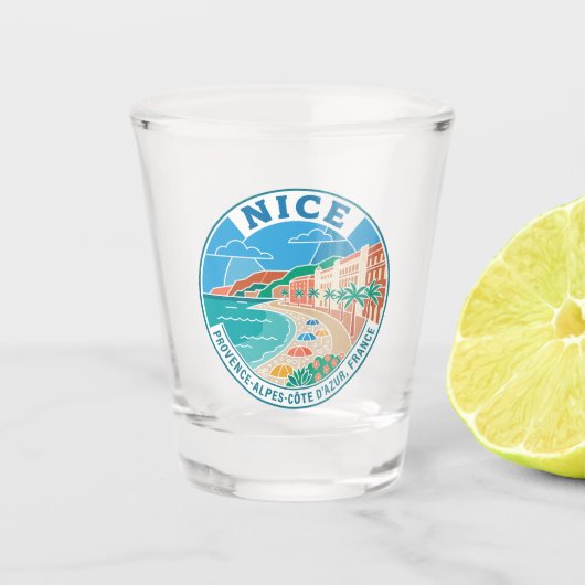 Oude Nice Frankrijk Shot Glas (Voorkant)