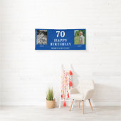 Oude Nieuwe Foto 70ste Verjaardagsfeest Spandoek (Insitu)