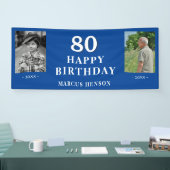 Oude Nieuwe Foto 80ste Verjaardagsfeest Spandoek (Beurs)