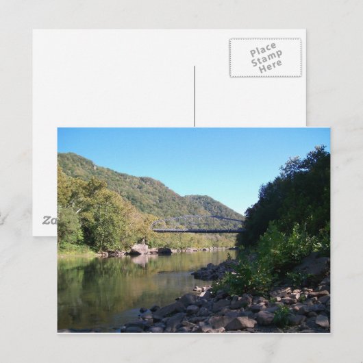 Oude Nieuwe Rivier George Bridge Briefkaart (Voorkant / Achterkant)