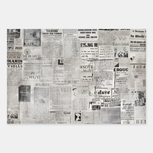 Oude Nieuws Revival Inpakpapier Vel (Voorkant)