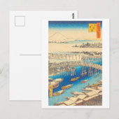 Oude Nihonbashi in Edo/Tokyo Briefkaart (Voorkant / Achterkant)