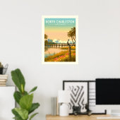 Oude Noord Charleston North Carolina Poster (Thuiskantoor)