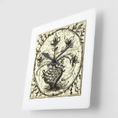 Oude Noord-Duitse tegels,  keramisch tegels Vierkante Klok (Hoek)