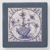 Oude Noord-Duitse tegels,  keramische tegels Stenen Onderzetter (Voorkant)