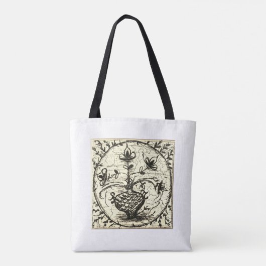 Oude Noord-Duitse tegels,  keramische tegels Tote Bag (Achterkant)