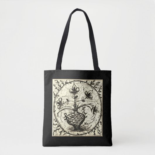 Oude Noord-Duitse tegels, keramische tegels Tote Bag (Voorkant)