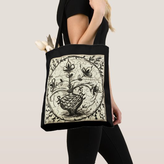 Oude Noord-Duitse tegels,  keramische tegels Tote Bag (Dichtbij)