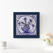 Oude Noord-Duitse tegels,  keramische tegels Vierkante Klok (Huis)