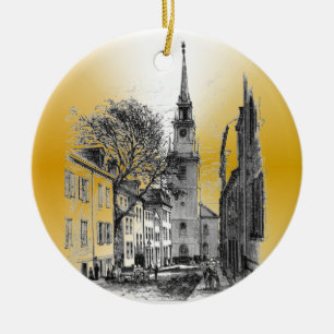 Oude Noordelijke Kerk Keramisch Ornament