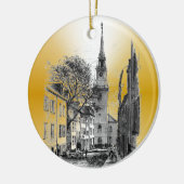 Oude Noordelijke Kerk Keramisch Ornament (Links)