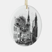 Oude Noordelijke Kerk Keramisch Ornament (Rechts)