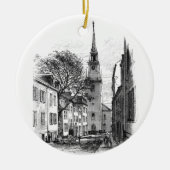 Oude Noordelijke Kerk Keramisch Ornament (Voorkant)