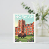 Oude Norman Oklahoma Briefkaart (Staand voorkant)