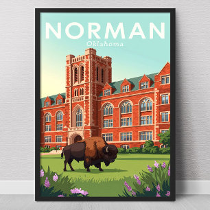 Oude Norman Oklahoma Poster