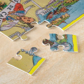 Oude Normandie-kaart Legpuzzel (Zijkant)