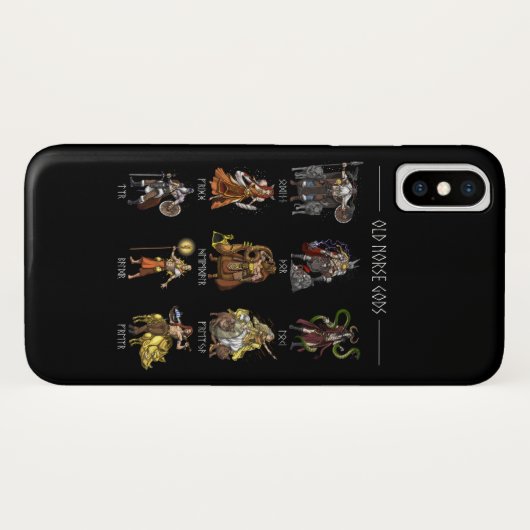 Oude Norse Gods Case-Mate iPhone Case (Achterkant (horizontaal))