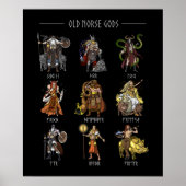 Oude Norse Gods Poster (Voorkant)