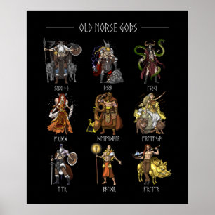 Oude Norse Gods Poster