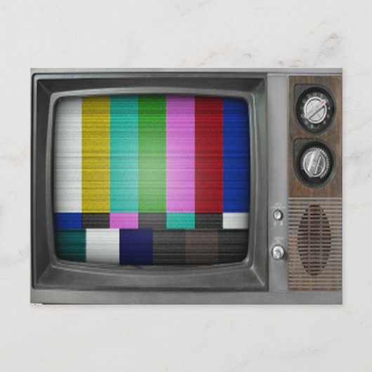  Oude Nostalgie van de Retro van TV Briefkaart (Voorkant)