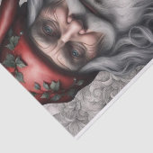 Oude nostalgische Tattoo Santa Tissuepapier (Detail)