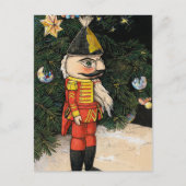 Oude Notenkraker Onder Kerstboom Briefkaart (Voorkant)