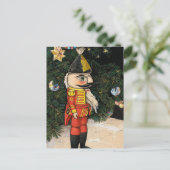 Oude Notenkraker Onder Kerstboom Briefkaart (Staand voorkant)
