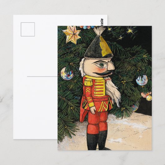 Oude Notenkraker Onder Kerstboom Briefkaart (Voorkant / Achterkant)