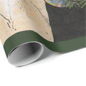 Oude Notenkraker Onder Kerstboom Cadeaupapier (Rol Hoek)