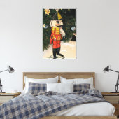 Oude Notenkraker Onder Kerstboom Canvas Afdruk (Insitu (Slaapkamer))