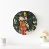 Oude Notenkraker Onder Kerstboom Grote Klok (Huis)