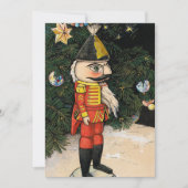 Oude Notenkraker Onder Kerstboom Kaart (Voorkant)