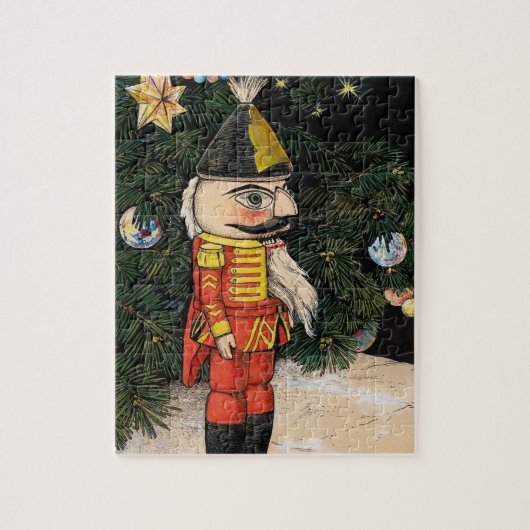 Oude Notenkraker Onder Kerstboom Legpuzzel (Verticaal)