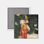 Oude Notenkraker Onder Kerstboom Magneet (Voorkant / Achterkant)