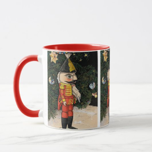 Oude Notenkraker Onder Kerstboom Mok (Links)
