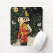 Oude Notenkraker Onder Kerstboom Muismat (Met muis)