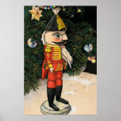 Oude Notenkraker Onder Kerstboom Poster (Voorkant)