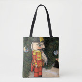 Oude Notenkraker Onder Kerstboom Tote Bag (Voorkant)