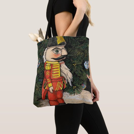 Oude Notenkraker Onder Kerstboom Tote Bag (Dichtbij)
