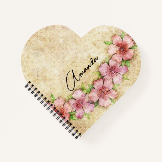 Oude Notitieboek met bloemkool (Voorkant)