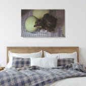 Oude notulen canvas afdruk (Insitu (Slaapkamer))