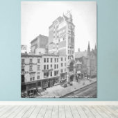Oude NYC New Amsterdam Theater Foto (1905) Canvas Afdruk (Insitu (Houten vloer))
